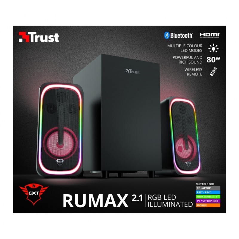 Trust Акустична система (Колонки) 2.1 GXT 635 Rumax RGB Black