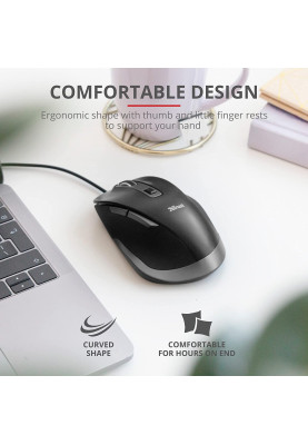 Trust Миша Fyda Comfortable ECO Black-GREY