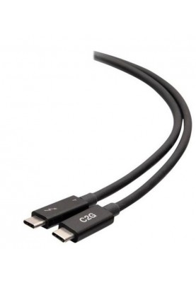 C2G Кабель USB-C Thunderbolt 4 0.8м 40Гбс Чорний