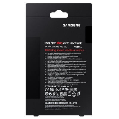 Samsung Накопичувач SSD M.2 2TB PCIe 4.0 990PRO + радіатор