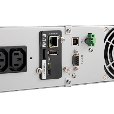 Eaton Джерело безперебійного живлення 9E, 2000VA/1800W, RM 2U, LCD, USB, RS232, 6xC13 Eaton Джерело безперебійного живлення 9E, 2000VA/1800W, RM 2U, LCD, USB, RS232, 6xC13
