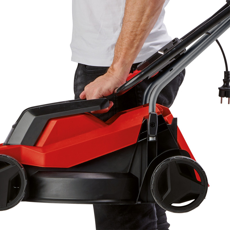 Einhell Газонокосарка електрична GC-EM 1000/32, 1000 Вт, 32 см, 20-70 мм, бак 30 л, до 300 м2, 7.91 кг