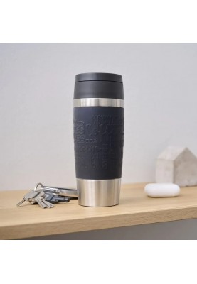 Tefal Термочашка Travel Mug Classic, 360мл, нержавіюча сталь, чорний