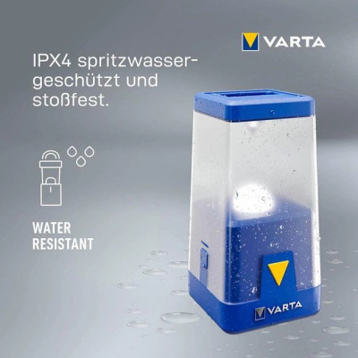 VARTA Ліхтар кемпінговий Ambiance L20, IP54, до 400 люмен, до 300 годин роботи, 6хАА VARTA Ліхтар кемпінговий Ambiance L20, IP54, до 400 люмен, до 300 годин роботи, 6хАА
