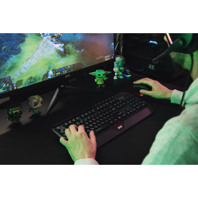 2E Gaming Клавіатура KG315 RGB USB Black Ukr