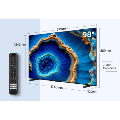 TCL Телевізор 98" MiniLED 4K 144Hz Smart Google TV Titan ONKYO sound