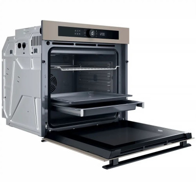 Whirlpool Духовий шафа електричний, 73л, A+, дисплей, конвекція, телескопічні напрямні, бежевий