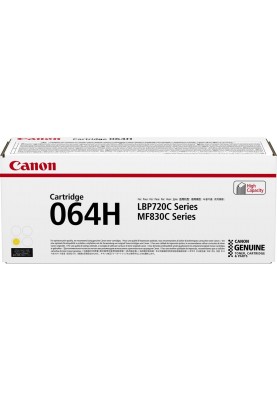 Canon Картридж 064H MF832Cdw/LBP722Cdw Yellow (10500 стор.)