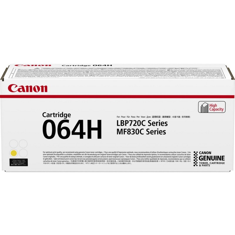 Canon Картридж 064H MF832Cdw/LBP722Cdw Yellow (10500 стор.)