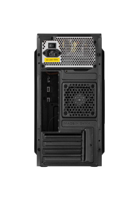 2E Корпус TeamX TMX03 з БЖ 2E ATX400W, 2xUSB2.0, 1x80мм, VGA 220мм, mATX, чорний
