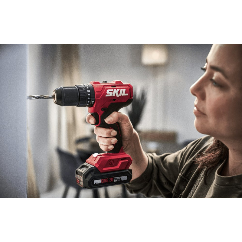 Skil Шурупокрут-дриль ударний акумуляторний 3021 HB 20В 2х2А·год 55Нм 450·1700об·хв 0.83кг кейс