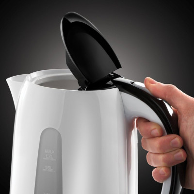 Russell Hobbs Електрочайник My Breakfast 1.7л, пластик, біло-чорний