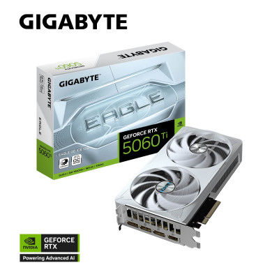 Gigabyte Відеокарта GIGABYTE GeForce RTX 5060 Ti 8GB GDDR7 EAGLE OC ICE