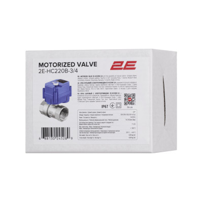 2E Кран кульовий з електроприводом HC220B, 3/4", 220В, 5Вт, 10 (16) бар, 7 сек
