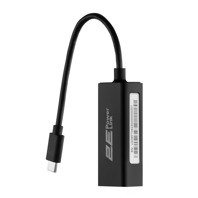 2E Мережевий адаптер PowerLink U2085T 1xGE, USB Type-C