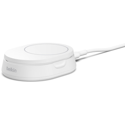 Belkin Зарядний пристрій бездротовий 15Вт Magnetic Stand Qi2, адаптер 20Вт USB-C, білий