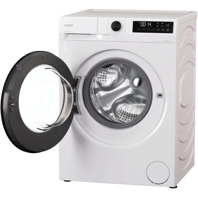 Candy Пральна машина Candy ProWash 300 фронтальна, 9кг, 1400, A, 54.8см, дисплей, пара, інвертор, люк чорний, білий