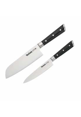 Tefal Набір ножів Ice Force, 2шт, нержавіюча сталь, пластик, чорний