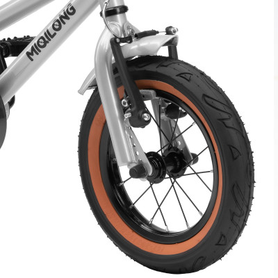 Miqilong Дитячий велосипед ST 12" сріблий