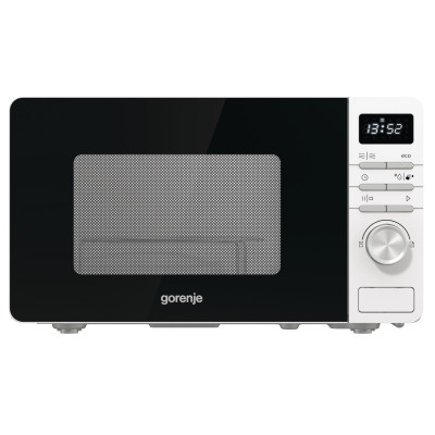 Gorenje MO20A4[Мікрохвильова піч, 20л, електр. управл., 800Вт, гриль, дисплей, білий]