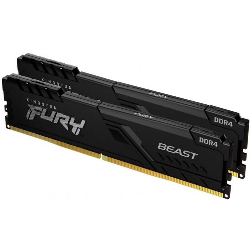 Kingston Пам'ять ПК DDR4 32GB KIT (16GBx2) 3200 Fury Beast Black