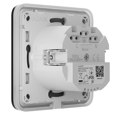 Ajax Розумна вбудована розетка Outlet black