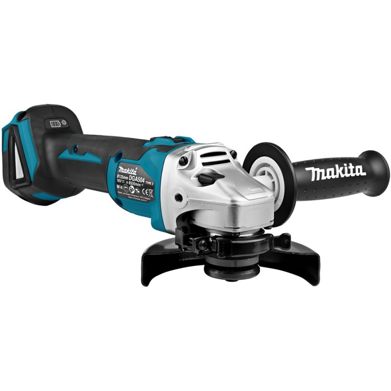 Makita Шліфмашина кутова акумуляторна DGA 504 Z 125мм LXT 18В 8500об·хв 2.3кг без АКБ та ЗП