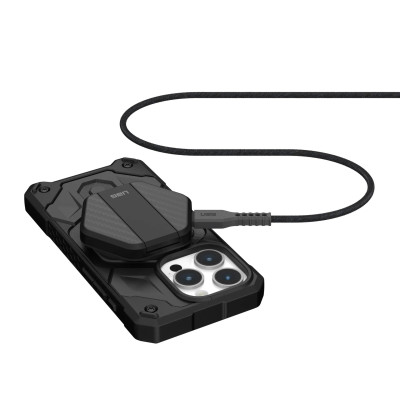UAG Бездротове зарядне пристрій Wireless Charging Pad With Stand, Black/Carbon Fiber