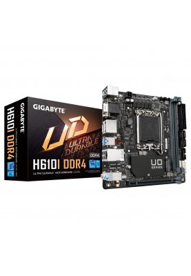 Gigabyte Материнська плата H610I s1700 H610 2xDDR5 M.2 HDMI D-Sub ATX