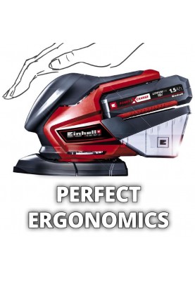 Einhell Шліфмашина вібраційна TE-OS 18/150 Li-Solo, PXC, акум., 93х60х105мм, 1кг, (без АКБ та ЗП)