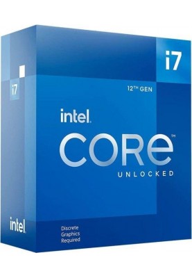 Intel Центральний процесор Core i7-12700KF 12C/20T 3.6GHz 25Mb LGA1700 125W w/o graphics Box