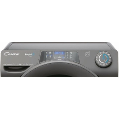Candy Пральна машина фронтальна, 7кг, 1400, A+++, 45см, дисплей, пара, інвертор, cріблястий