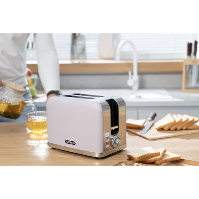 ARDESTO Тостер T-F500L, 800Вт, метал, 2 слоти, ліловий+сріблястий