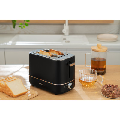 ARDESTO Тостер T-F420B, 800Вт, пластик, 2 слоти, чорний ARDESTO Тостер T-F420B, 800Вт, пластик, 2 слоти, чорний