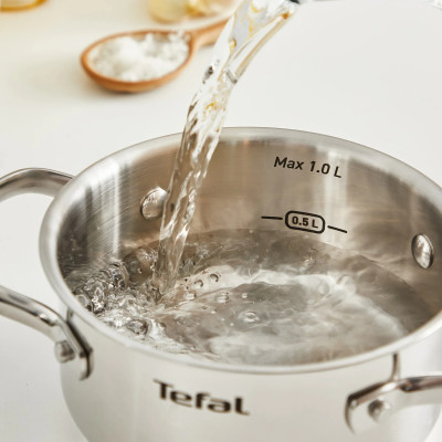 Tefal Каструля Tefal Minis, з кришкою,1л, нержавіюча сталь, скло Tefal Каструля Tefal Minis, з кришкою,1л, нержавіюча сталь, скло