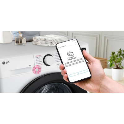 LG Пральна машина фронтальна, 8кг, 1200, A, 48см, дисплей, пара, інвертор, білий