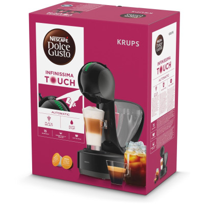 Krups Кавомашина капсульна Infinissima Touch, 1.2л, капсули, функція Espresso Boost, чорний