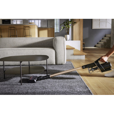 Miele Пилосос безпровідний SQLL0 36 Duoflex HX1 TotalCare, 210Вт, сухе прибирання, контроль пилок -0,3л, автон. робота до 12/55хв, Hygiene Lifetime, Vortex, щітка Multi Floor, чорно-золотий Miele Пилосос безпровідний SQLL0 36 Duoflex HX1 TotalCare, 210Вт, сухе прибирання, контроль пилок -0,3л, автон. робота до 12/55хв, Hygiene Lifetime, Vortex, щітка Multi Floor, чорно-золотий