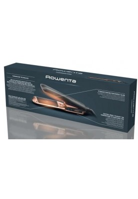 Rowenta Випрямляч Thermocare Ultimate Experience, темп.режимів-5, 150-210С, дисплей, кераміка, чорно-золотий