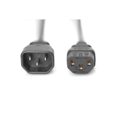 Digitus Сітковий кабель DIGITUS C14/M - C13/F, 5м, чорний