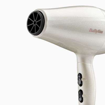 BaByliss Фен Stardust Shimmer, 2000Вт, 3 режими, іонізація, хол. обдув, 1 насадка, білий BaByliss Фен Stardust Shimmer, 2000Вт, 3 режими, іонізація, хол. обдув, 1 насадка, білий