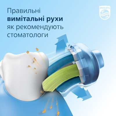Philips Щітка зубна електр., Sonicare DiamondClean 9000 Series, 62т. колив/хв, насадок-1, футляр, Bluetooth, чорний