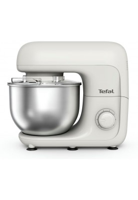 Tefal Міксер планетарний Bake Essential 800Вт, насадки-3, чаша-нерж., метал, 4.8л, білий