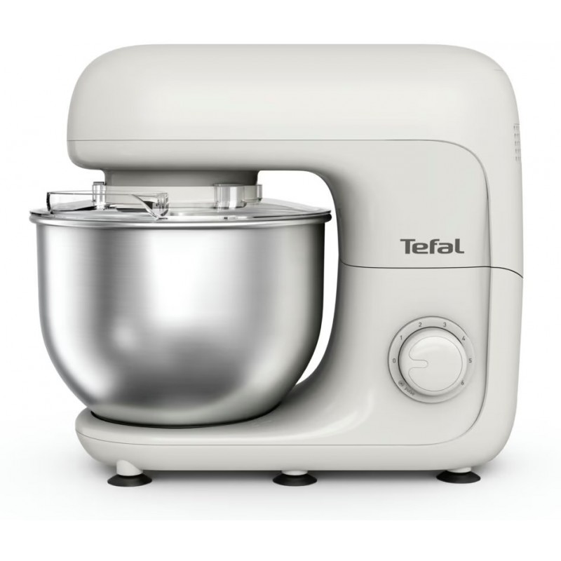 Tefal Міксер планетарний Bake Essential 800Вт, насадки-3, чаша-нерж., метал, 4.8л, білий