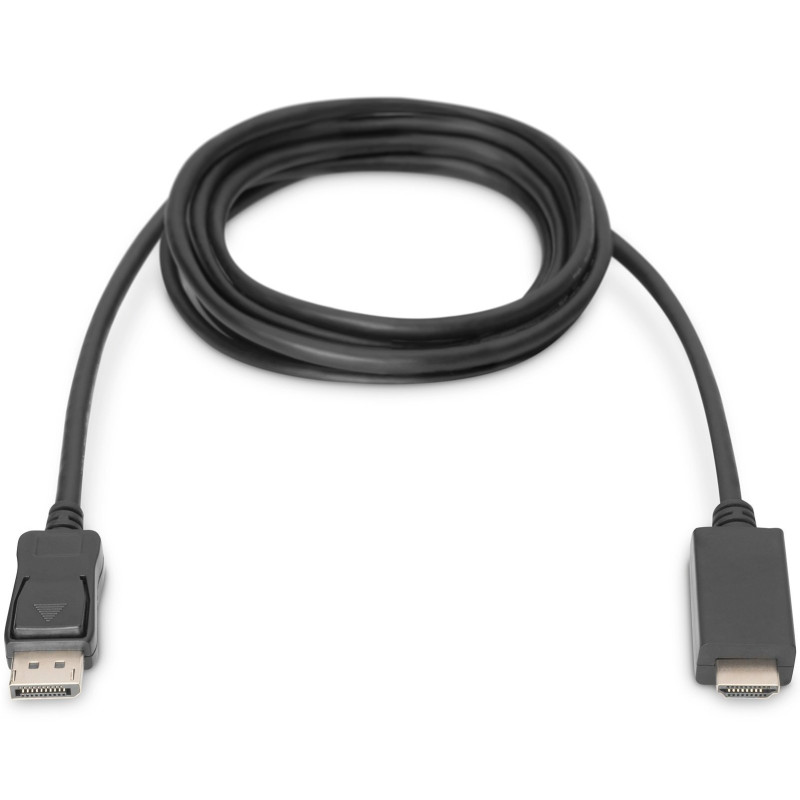 Digitus Кабель DisplayPort > HDMI (M/M), 2м, чорний
