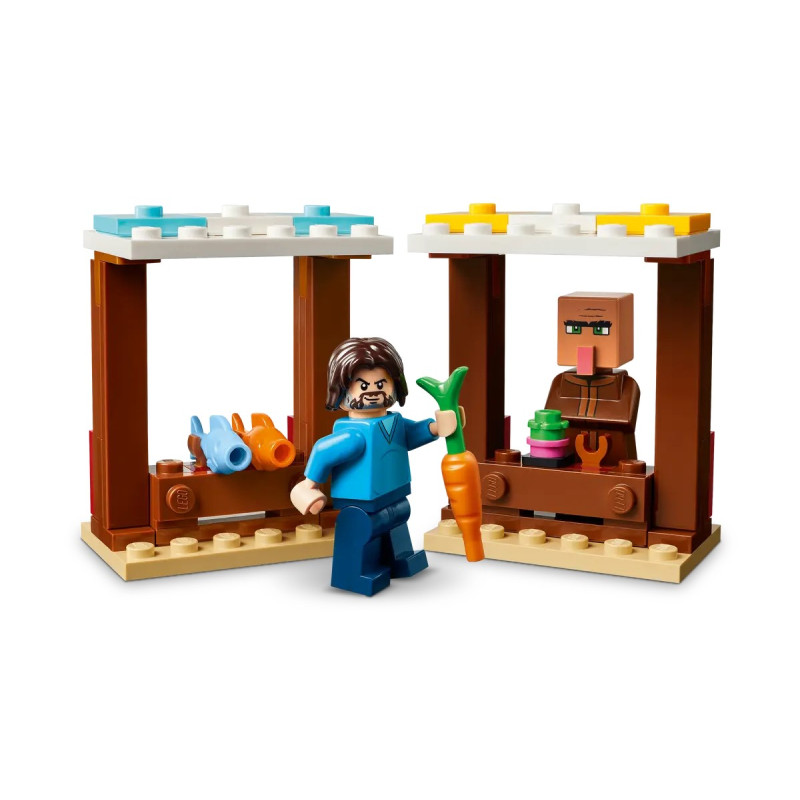 LEGO Конструктор Minecraft Напад на село з повітряною кулею Ґаст