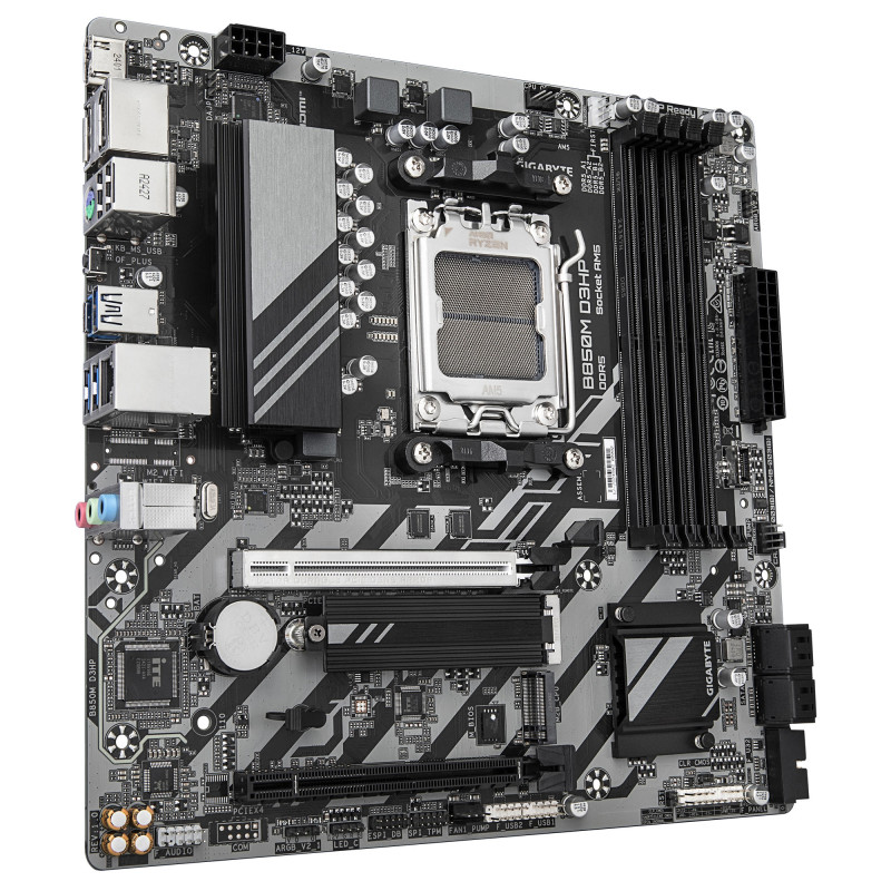 Gigabyte Материнська плата B850M D3HP sAM5 B850 4xDDR5 M.2 HDMI DP mATX