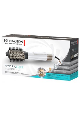 Remington Фен-щітка HydraLuxe, 1200Вт, 3 режими, іонізація, хол. обдув, кераміка, білий