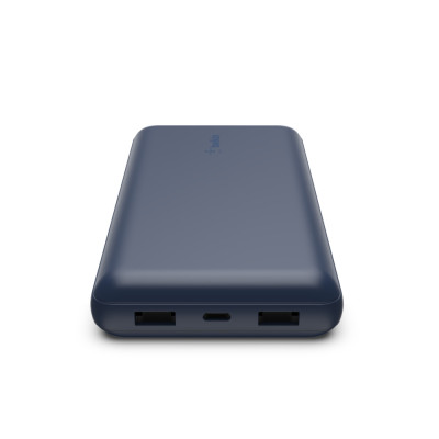 Belkin Акумулятор портативний літій-іонний Power Bank 20000мА·год, 15Вт, 2хUSB-A/USB-C, блакитний Belkin Акумулятор портативний літій-іонний Power Bank 20000мА·год, 15Вт, 2хUSB-A/USB-C, блакитний