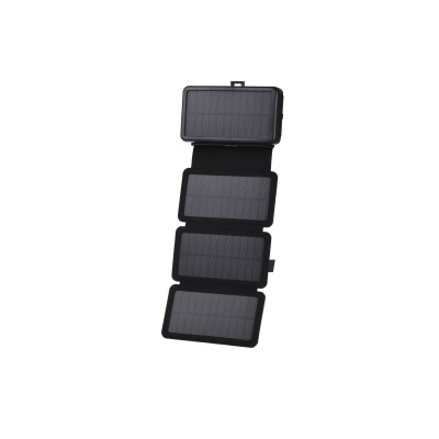 2E Портативний зарядний пристрій Power Bank Solar 20000mAh Black